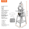 Vevor Electric Bandsaw with Stainless Steel Worktable 1800W New