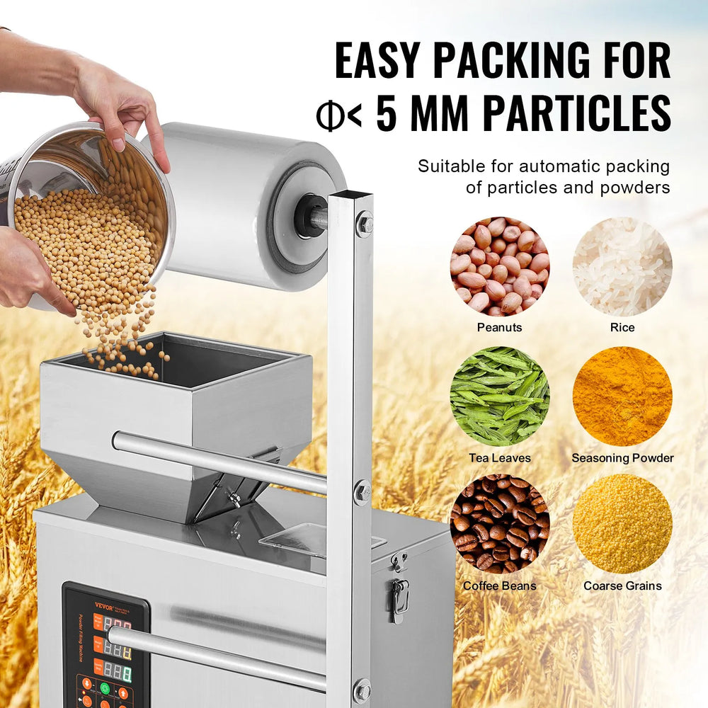 Vevor Automatic Particle Packaging Machine Multifunction Weighing Filling 1-100g New
