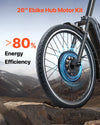 Vevor Electric Bike Conversion Kit 26" Front Wheel Hub Motor 48V 1000W 420 RPM New