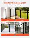 Vevor Cable Railing Kit 6.5' Matte Black Stainless Steel Handrail with Posts New