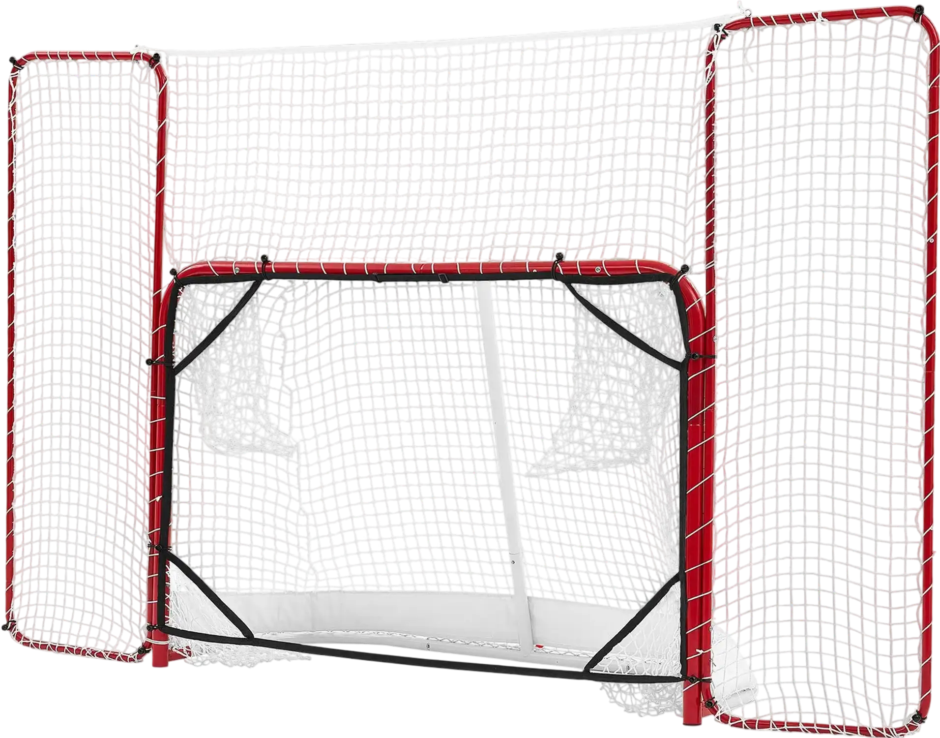 Vevor Hockey Goal 10' x 6' Street Steel Goal Set with Backstop and Targets New