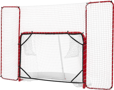 Vevor Hockey Goal 10' x 6' Street Steel Goal Set with Backstop and Targets New