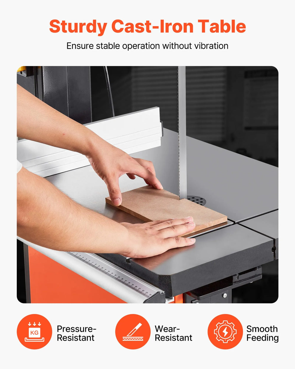 Vevor Woodworking Band Saw 18" with 27" x 20" Table 2240W 3 HP Motor New