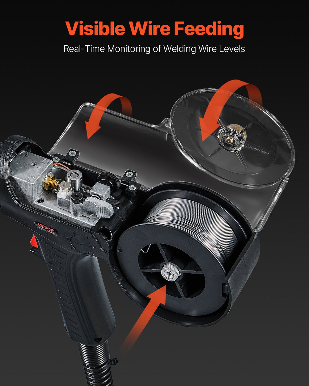 Vevor Spool Gun 200 Amp with 20 Ft Cable Compatible with Hobart IronMan 240 Mig Welders New