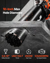 Vevor Diamond Core Drill Rig with 10 Bits Dual Speed Wet & Dry Drilling 2500W New