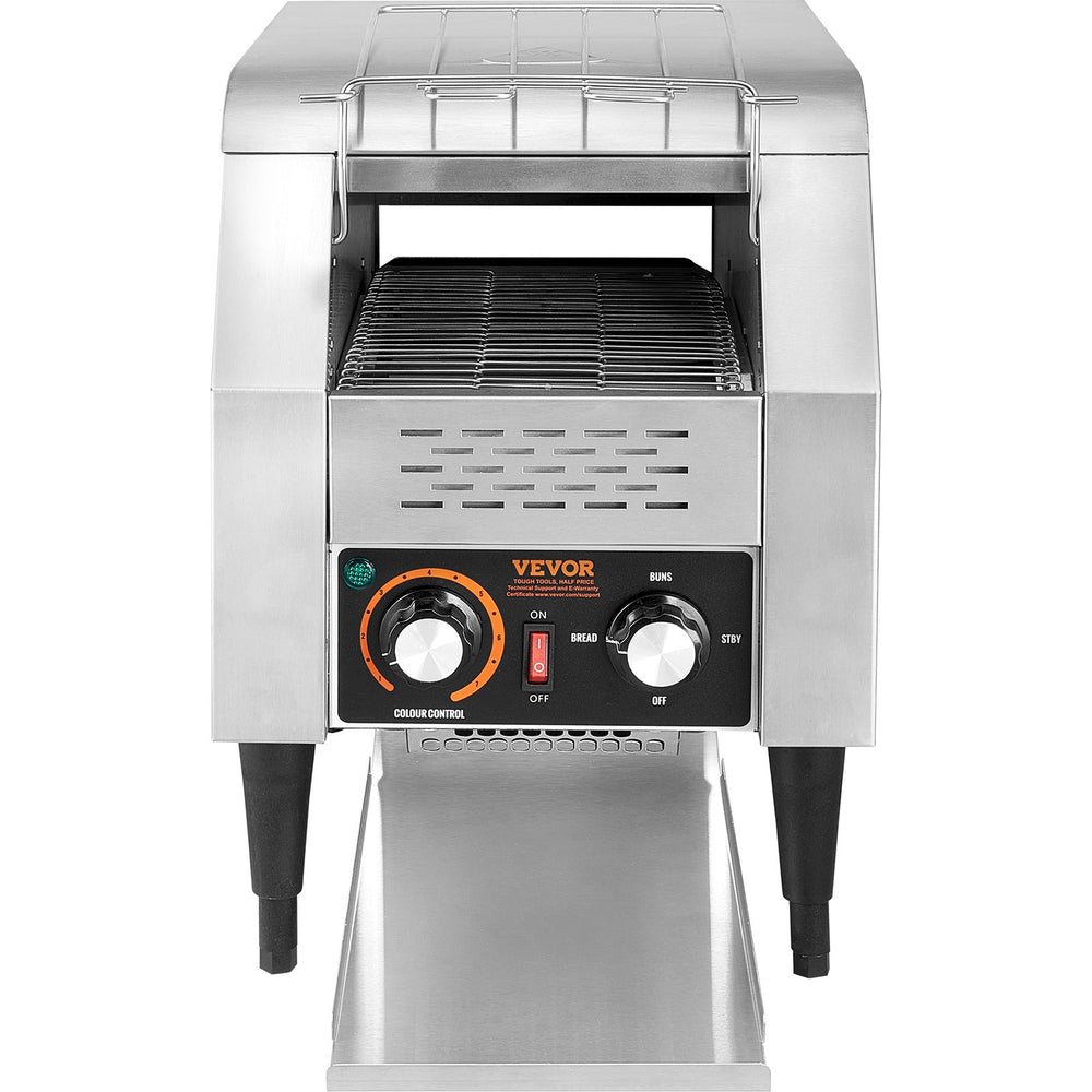 Vevor Commercial Conveyor Toaster 150 Slices per Hour Stainless Steel 1300W New