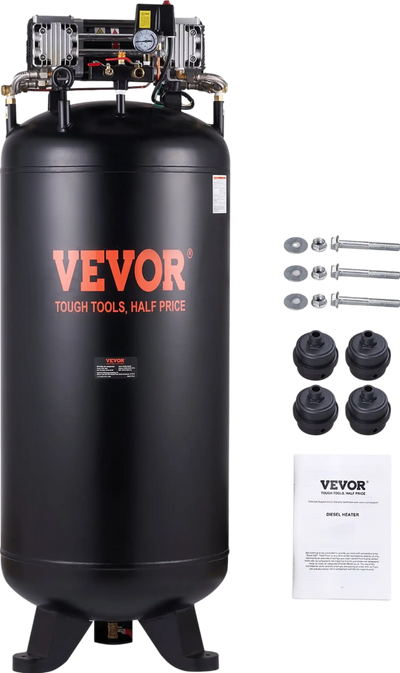 Vevor Air Compressor 80 Gal. 6.5 HP 15.5CFM @ 90PSI 3-Phase 220V New