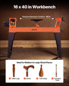 Vevor Woodworking Lathe 1.5 HP Variable Speed 16 x 40 in Workbench New