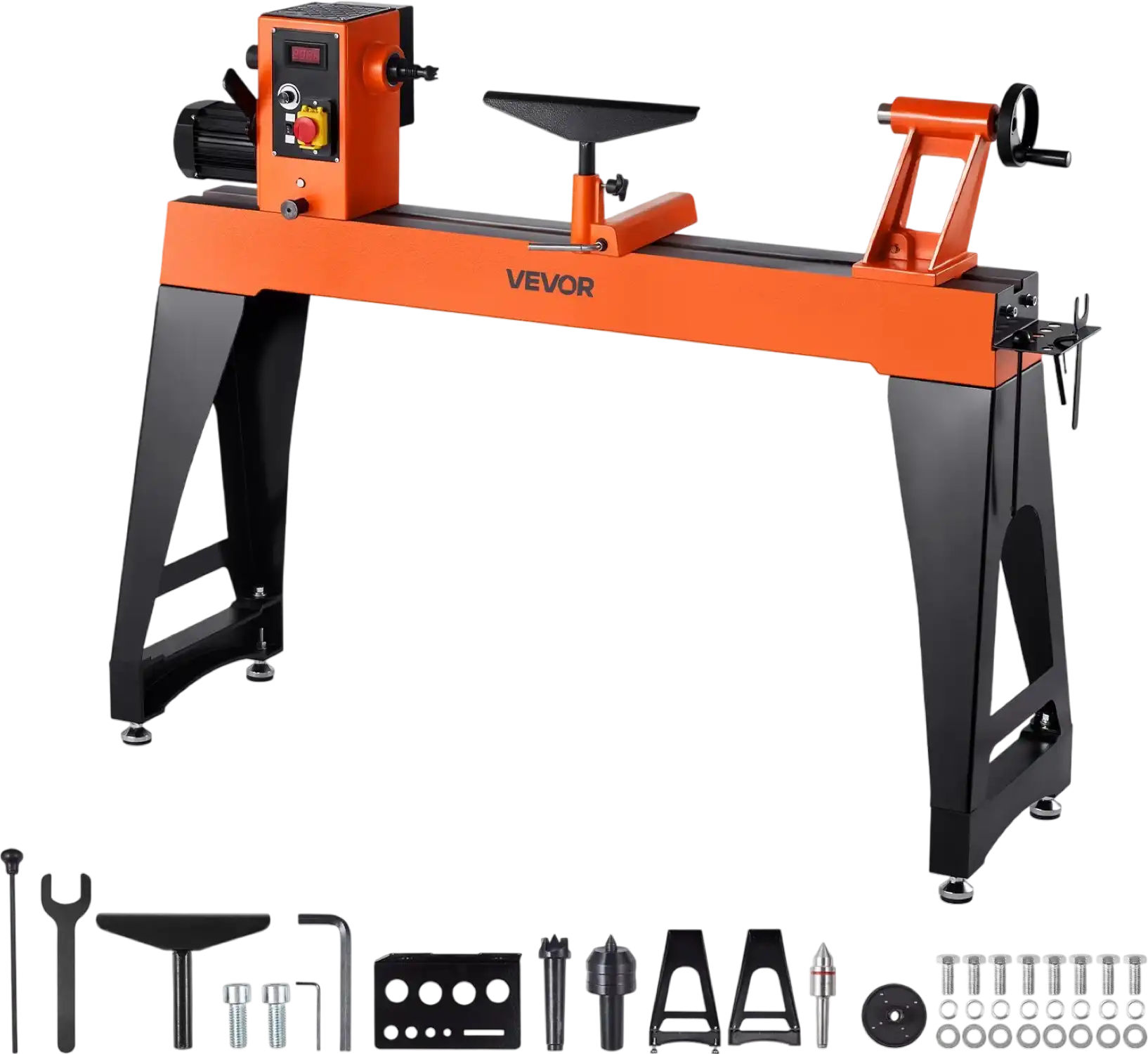 Vevor Woodworking Lathe 1.5 HP Variable Speed 16 x 40 in Workbench New
