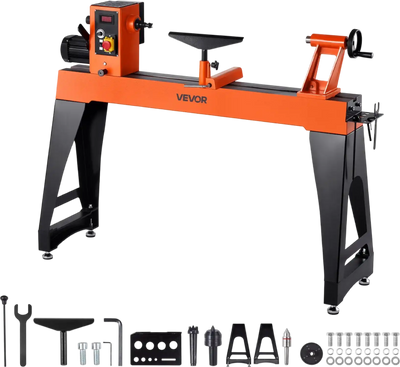 Vevor Woodworking Lathe 1.5 HP Variable Speed 16 x 40 in Workbench New