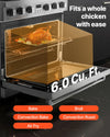 Vevor Gas Range Oven 36" with 6 Cooktop Burners 6 Cu. Ft Capacity New
