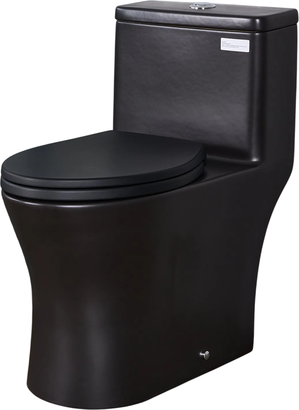 Vevor One-Piece Toilet Elongated Dual-Flush 1.0/1.28 GPF 17.5 in. Seat Height 12 in. Rough-in New