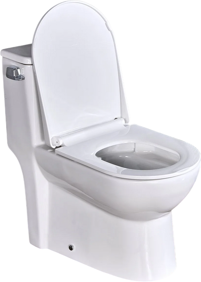 Vevor One-Piece Toilet Elongated 1.28 GPF Left Flush 16 in. Seat Height 12 in. Rough-in New