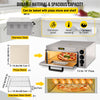 Vevor Commercial Pizza Oven Countertop 14" with Stone and Shelf 1300W New