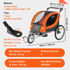 Vevor Bike Trailer Child Carrier 2-in-1 Converts to Stroller 100 Lbs Capacity Foldable New