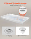 Vevor Shower Pan 60 x 32 in. Single Threshold Acrylic Slip-Resistant with Right Drain Kit New
