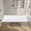 Vevor Shower Pan 60 x 36 in. Single Threshold Acrylic Slip-Resistant with Right Drain Kit New