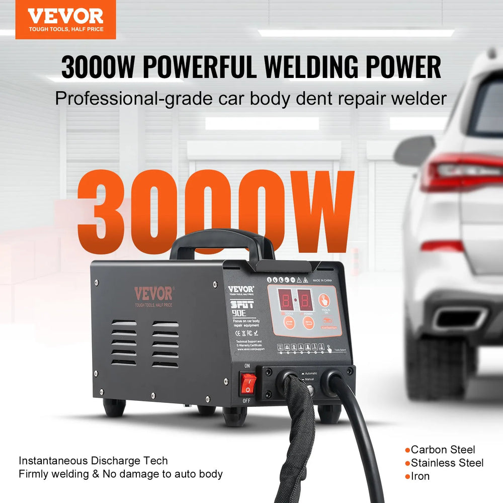Vevor Stud Welder Dent Repair Kit with 7 Modes 3000W 220V New