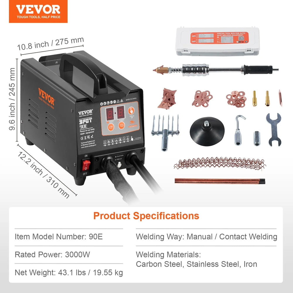 Vevor Stud Welder Dent Repair Kit with 7 Modes 3000W 220V New