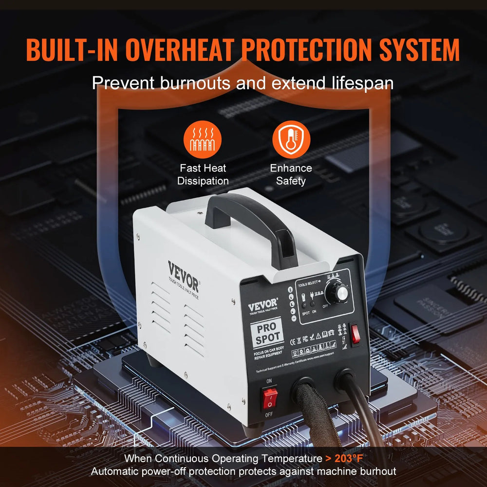 Vevor Stud Welder Dent Repair All-in-One Kit 1800W with 7 Modes New