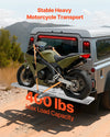 Vevor Motorcycle Carrier Hitch Mount Rack with 73 in. Loading Ramp 400 lb. Capacity New