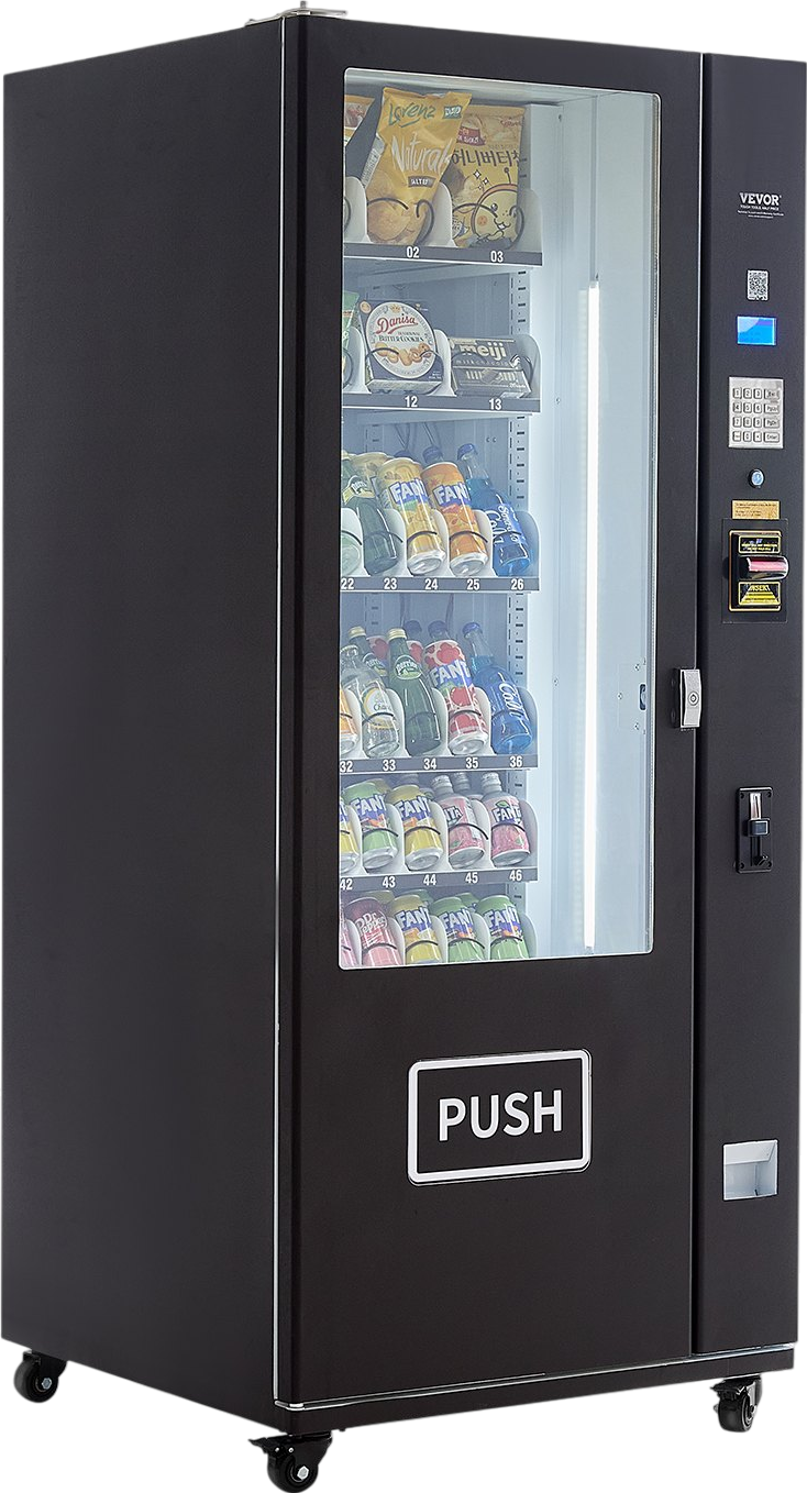Vevor Vending Machine Refrigerated 36 Slots with ICT Bill/Coin Acceptor New