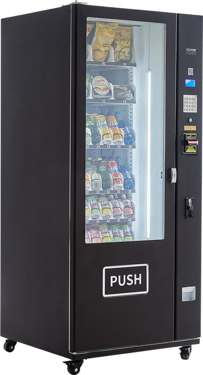 Vevor Vending Machine Refrigerated 36 Slots with ICT Bill/Coin Acceptor New