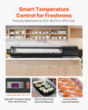 Vevor Display Case Refrigerator 5-Pan 2.9 Cu. Ft with LED Lighting Temp Control New