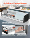 Vevor Display Case Refrigerator 4-Pan 1.5 Cu. Ft with LED Lighting Temp Control New