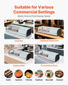 Vevor Display Case Refrigerator 4-Pan 1.5 Cu. Ft with LED Lighting Temp Control New