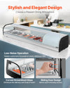 Vevor Commercial Display Case Refrigerator 2.5 Cu. Ft 7-Pan LED Lighting Temp Control New