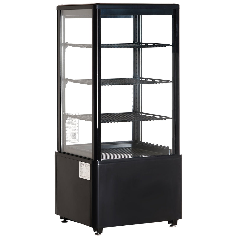 Vevor Refrigerated Display Case 3-Tier with LED Lighting 3 Cu.Ft./85L Capacity New