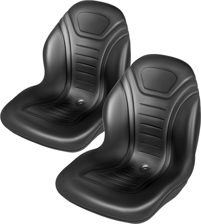 Vevor Universal Tractor Seat Replacement with Mounting Bolt Patterns Black Vinyl (2 Pack) New