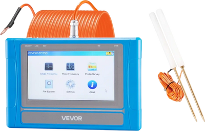 Vevor Underground Water Detectors 492 ft Depth Locator with 7
