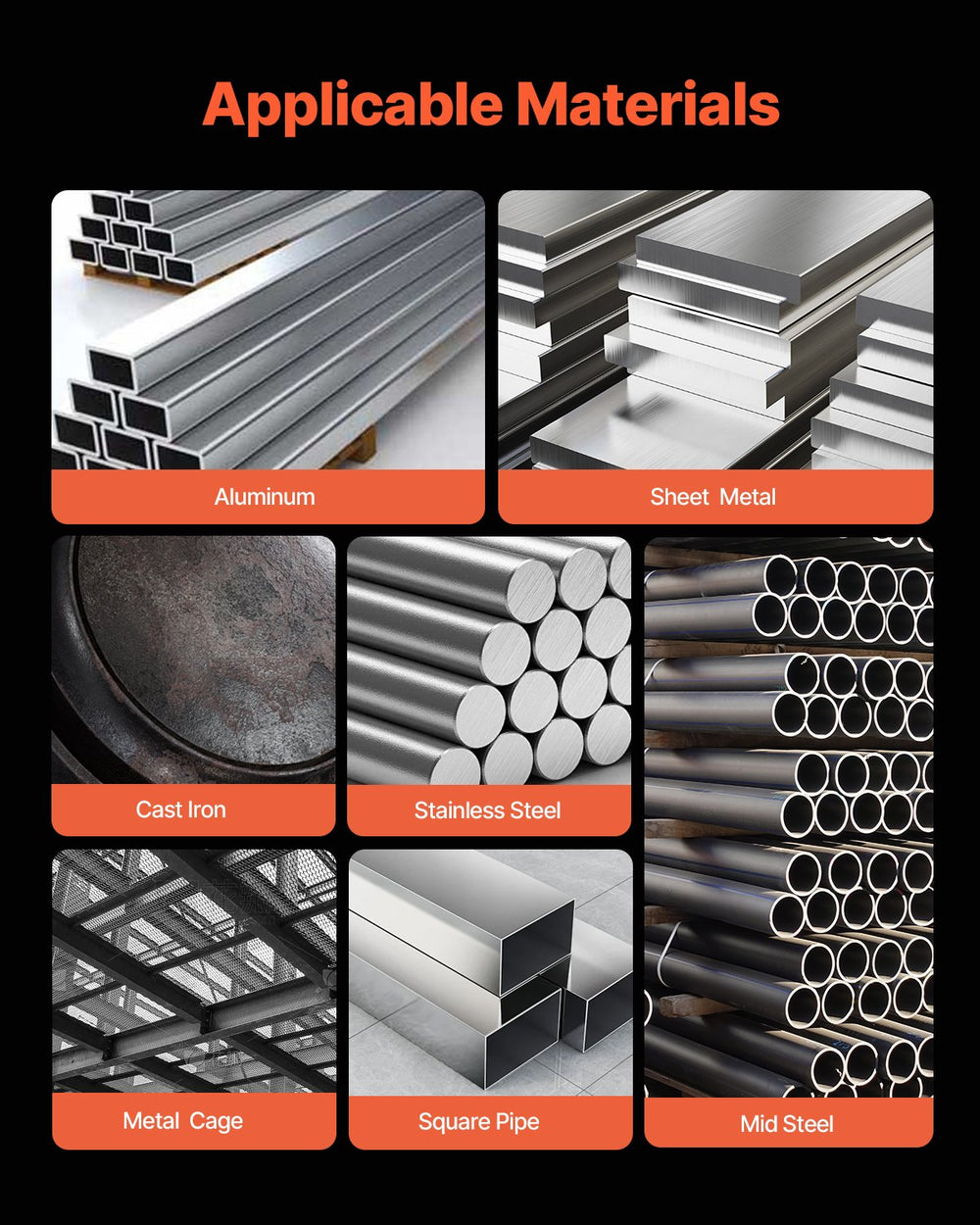 Vevor MIG Welder Multifunction Machine 250A Output Current Dual Voltage New