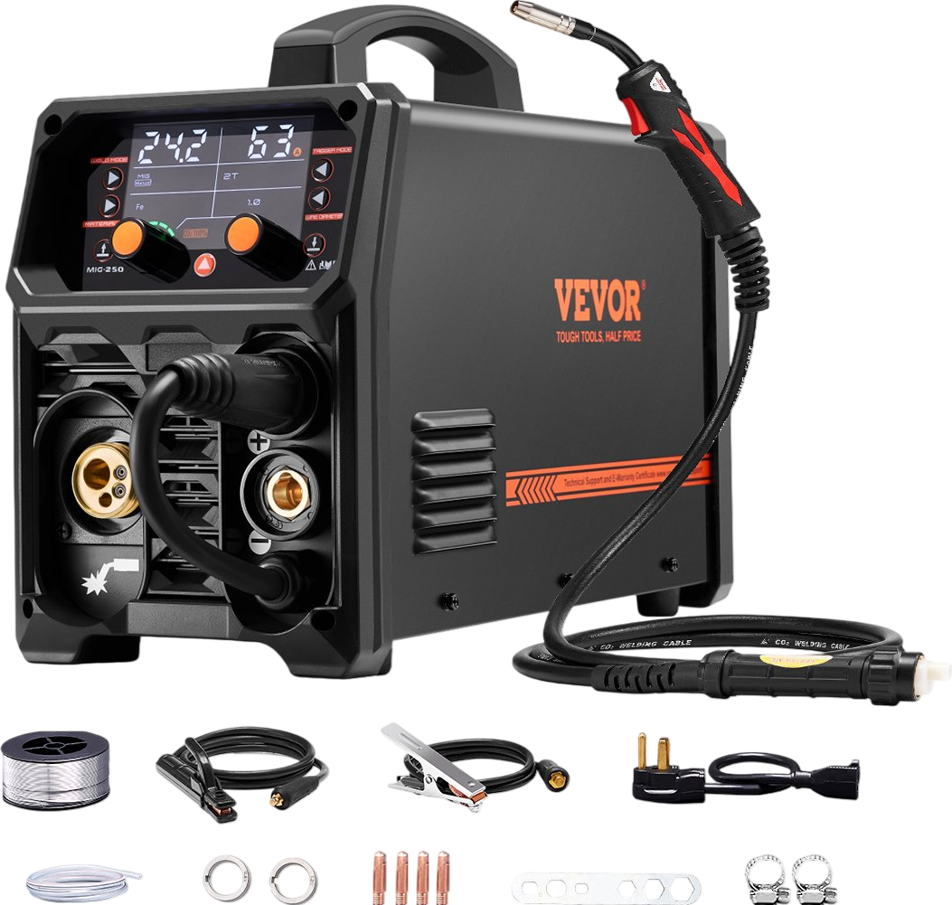 Vevor MIG Welder Multifunction Machine 250A Output Current Dual Voltage New
