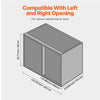 Vevor Cabinet Organizer Blind Corner Pull Out 3 Tier 6 Shelf Chrome Basket New