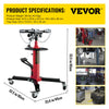 Vevor Transmission Jack 1/2 Ton Capacity Hydraulic Telescopic 2-Stage Jack Stand New