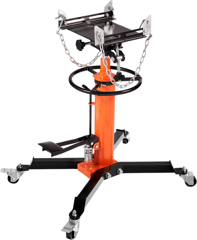 Vevor Hydraulic Transmission Jack 1322 Lbs Capacity 360° Swivel Wheels New