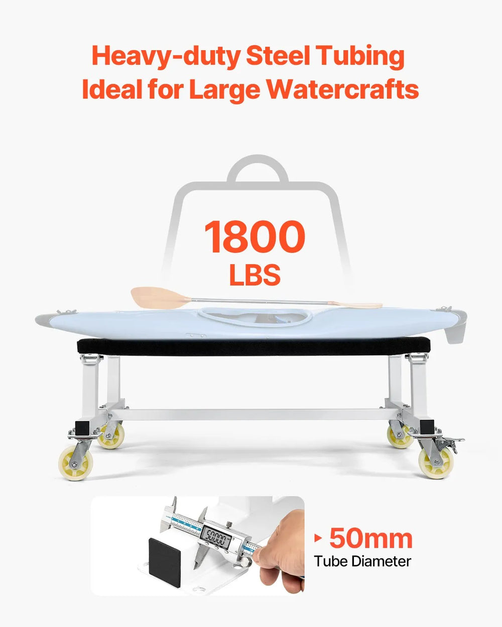 Vevor Watercraft Dolly PWC 1800 Lbs Load Capacity Jet Ski Storage Cart New