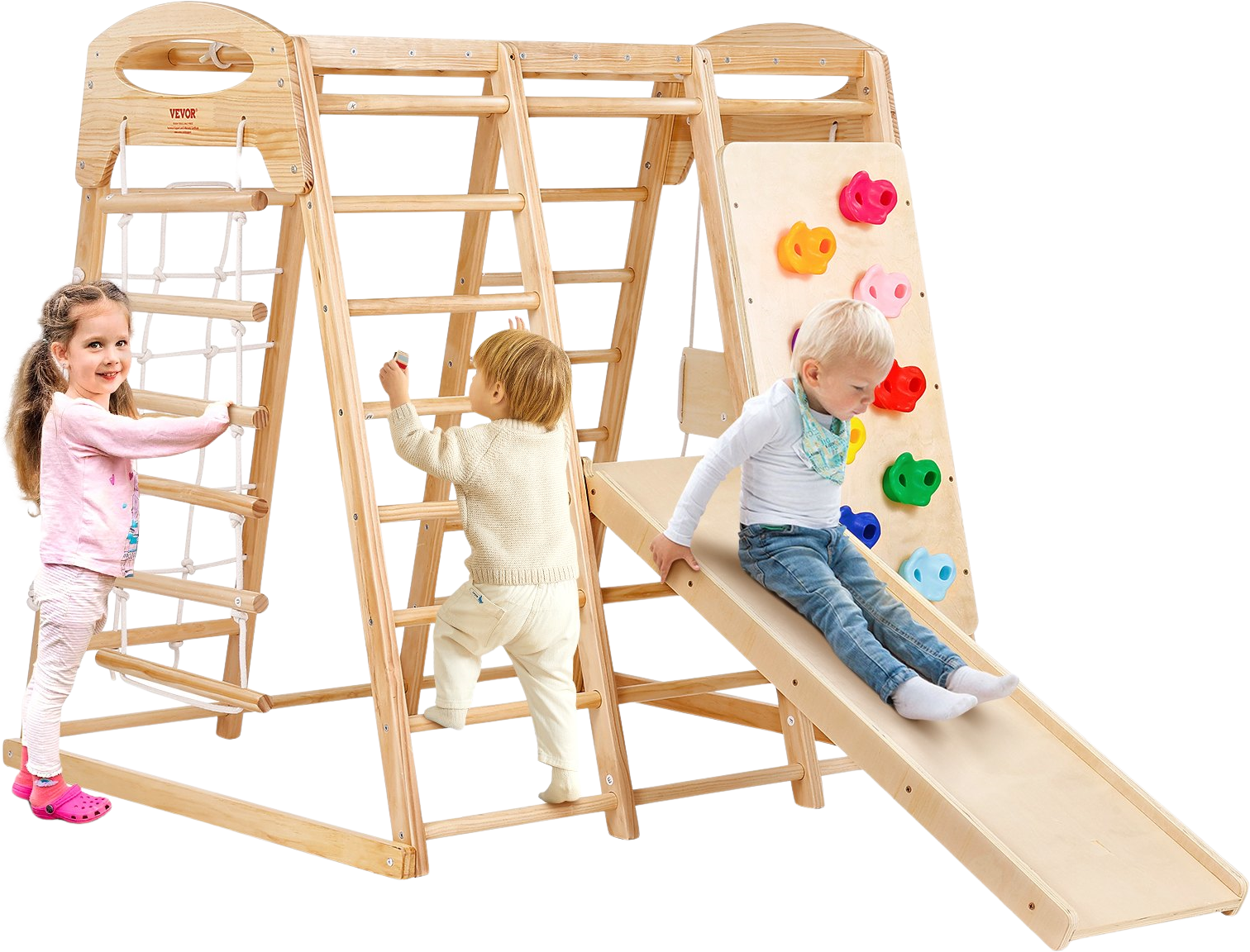 Vevor Indoor Jungle Gym 7-in-1 Toddler Playground 47.2