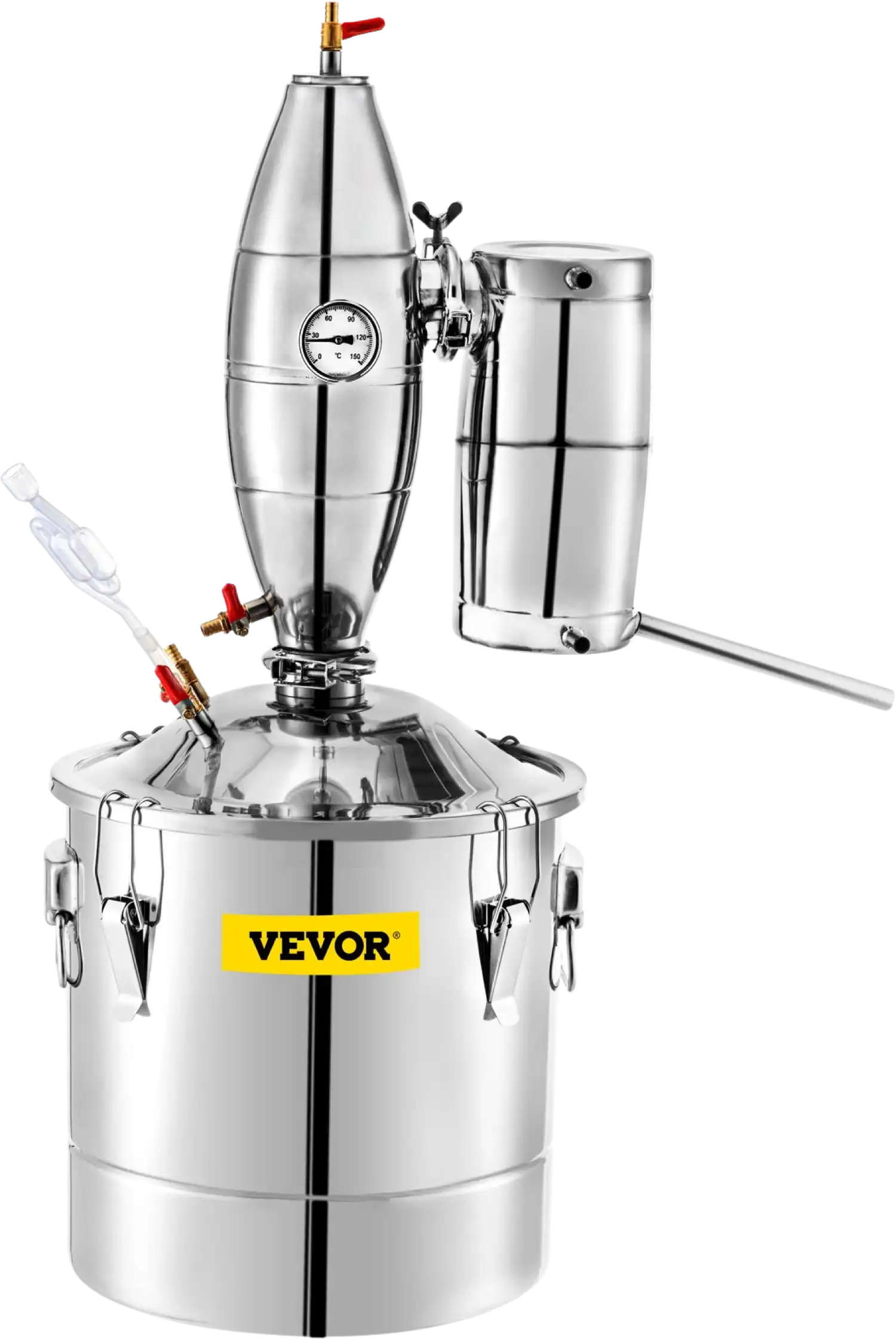 Vevor Alcohol Distiller 70L 18.5 Gal Stainless Steel Wine and Whiskey Making Home Kit New