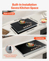 Vevor Electric Induction Cooktop 5-Burner 9200W Multizone with 12 Heat Levels New