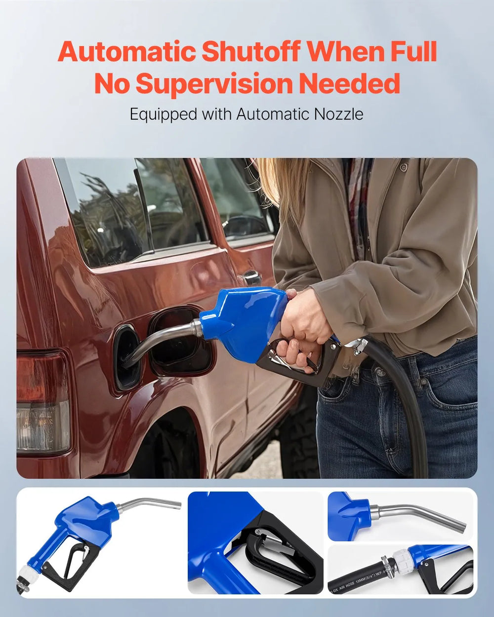 Vevor DEF Transfer Pump Kit 8 GPM for Diesel Exhaust Fluid with Bracket Auto Nozzle 110V New