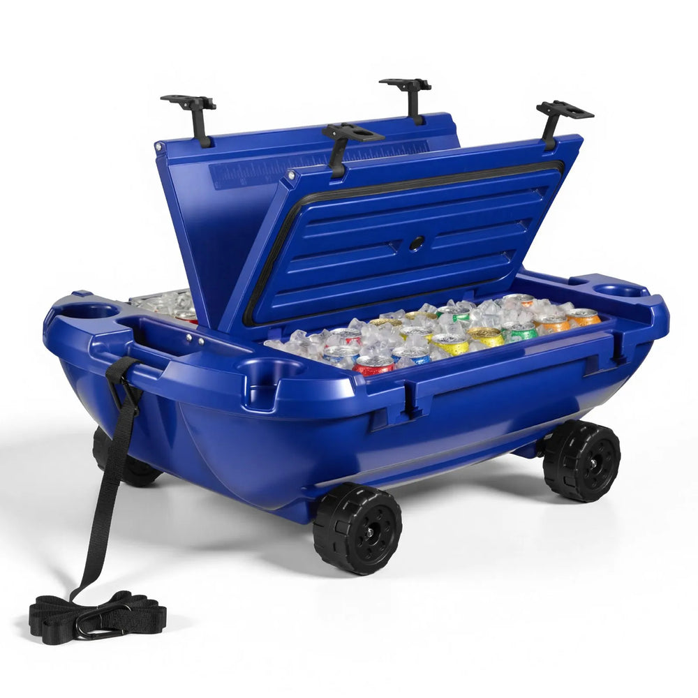 Vevor Floating Cooler 40 Qt Ice Chest with Dry Storage Wheels and Tow Rope New