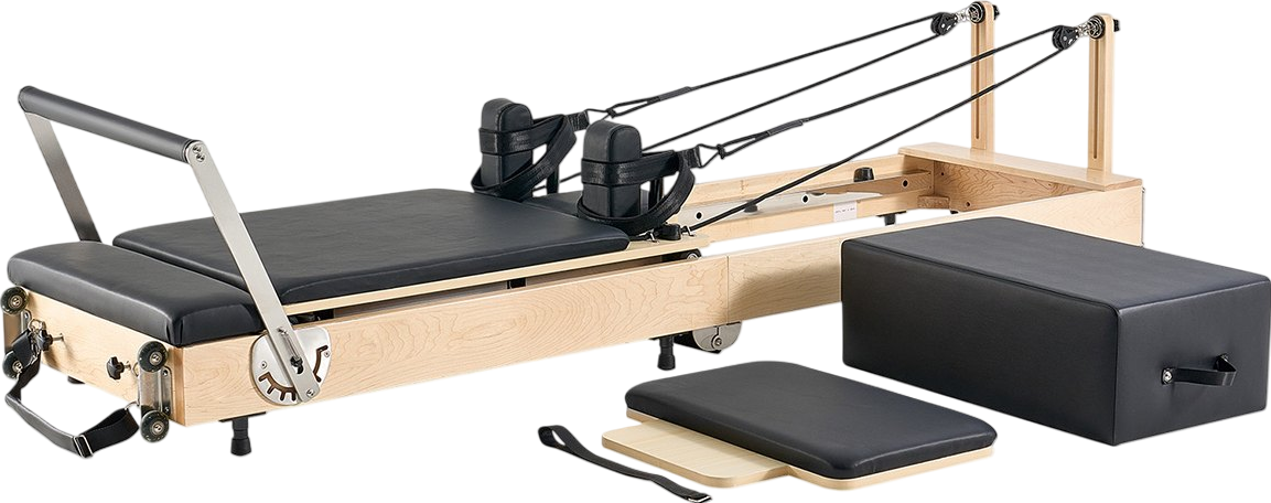 Vevor Pilates Reformer Wooden Foldable Home Workout Equipment New