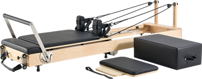 Vevor Pilates Reformer Wooden Foldable Home Workout Equipment New
