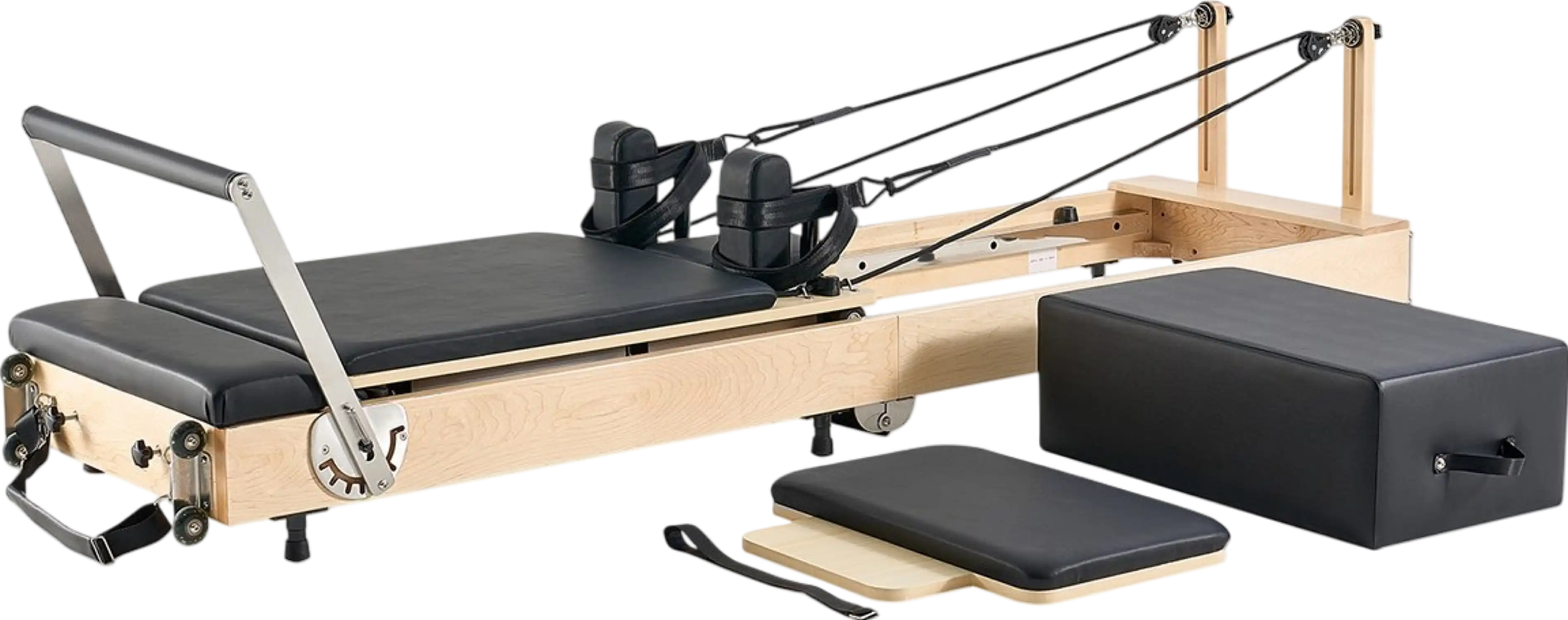 Vevor Pilates Reformer Wooden Foldable Home Workout Equipment New