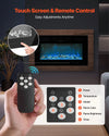 Vevor Electric Fireplace 50" Recessed Wall Mount Adjustable Flame 2 Heat Levels 1500W New