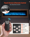 Vevor Electric Fireplace 72" Recessed Wall Mount Adjustable Flame 2 Heat Levels 1500W New